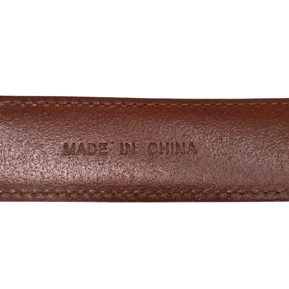 Vtg Polo Ralph Lauren Leather Belt Mens 40 Brown Silver Buckle 405191717 Classic